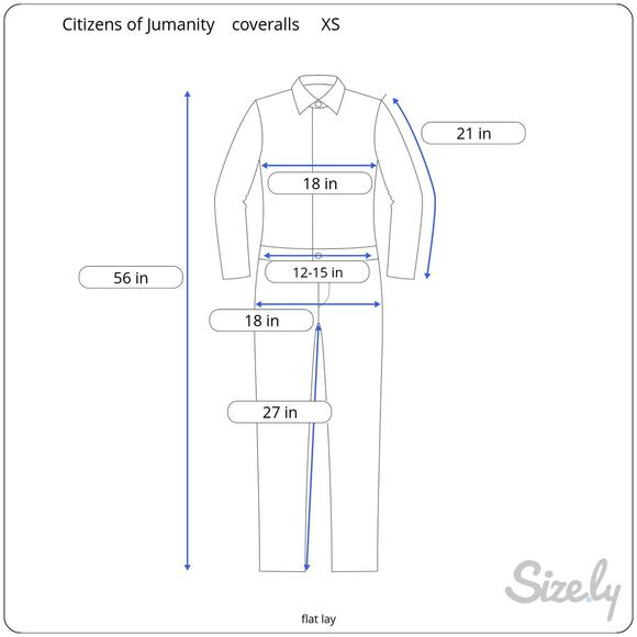 Citizens Of Humanity Liu Desert Denim Straight Jumpsuit Coverall Desert NWOT XS - Picture 13 of 13